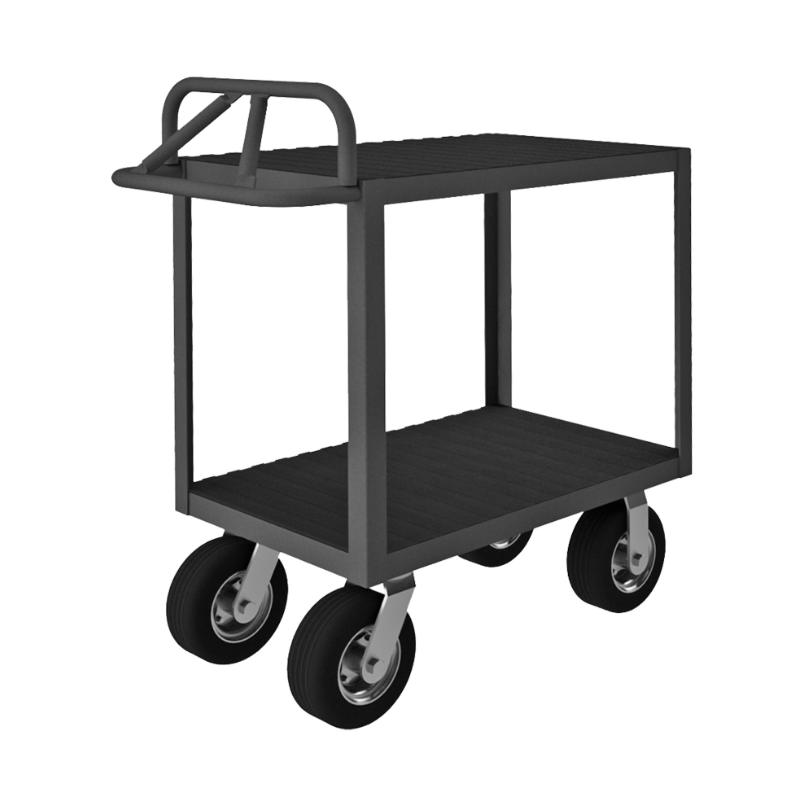 Durham RICE-2460-2-8SPN-95 Instrument Cart, 2 Shelves, 24 X 60