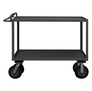 Durham RSCE-2430-2-8SPN-95 Stock Cart, 2 Shelves, Ergonomic Handle, 24-1/4 X 36-1/4 X 47