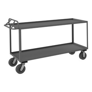 Durham RSCE-2472-2-8SPN-95 Stock Cart, 2 Shelves, Ergonomic Handle, 24-1/4 X 78-1/4 X 47