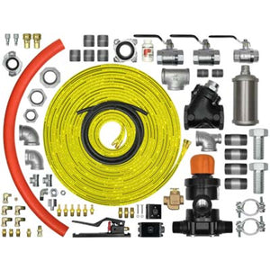 Pirate Brand 888-0002-071PB Conversion Kit Apv-urethane Pneumatic 1-1/4" Small Blaster Pressure Hold System, Includes 55' Twinline Control Hose