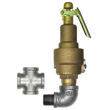 Load image into Gallery viewer, Pirate Brand 888-2470-00704PB Relieving Safety Valve Pop Off Kit, Asme, 150 Psig, 1602 Scfm, 1-1/4" NPT, Top Venting Outlet, Hard Seat, 250 CFM Air Dryer &amp; C-Series Blasters