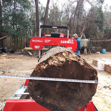 Load image into Gallery viewer, MechMaxx 36" MAX Portable Sawmill, 25HP 750cc ZONSEN V-Twin Engine, 36" Board Width, 20' Track Length, SM-36MAX