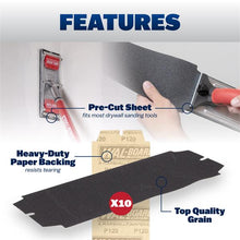 Load image into Gallery viewer, Marshalltown SP120W Die-Cut Sandpaper 120 Grit Wbt (14/Pack)