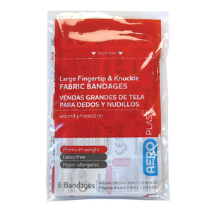 Aero Healthcare AFP312 AEROPLAST Premium Fabric Fingertip & Knuckle Dressings Env/12