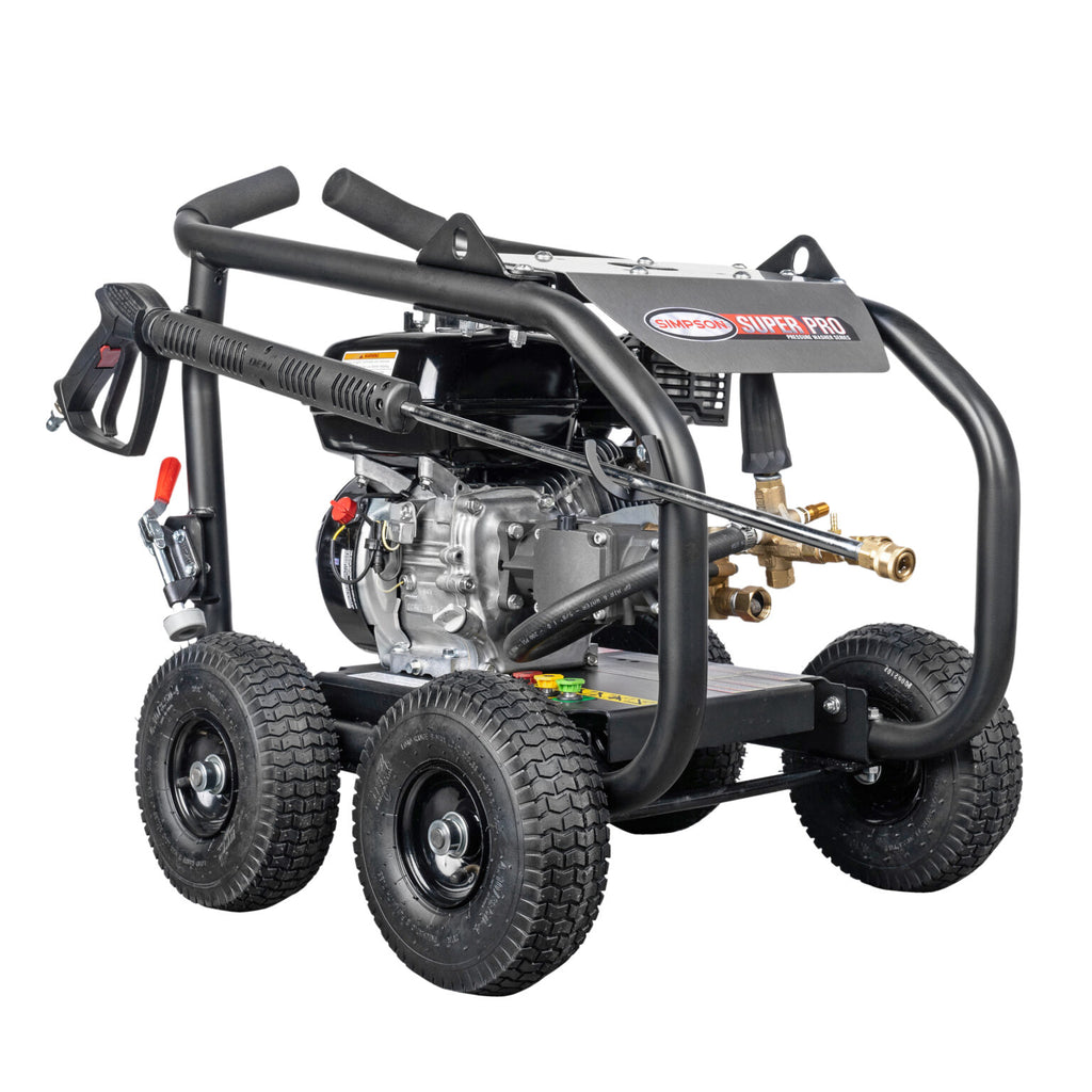Simpson SW3625HADS SuperPro Roll-Cage 49-State 3600 PSI at 2.5 GPM HONDA® GX200 with AAA® Triplex Plunger Cold Water Professional Gas Pressure Washer