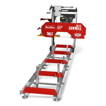 Load image into Gallery viewer, MechMaxx 22" Portable Sawmill, 274cc 8.1HP Gasoline Engine, 18" Board Width, 13' Track Length, SM-22