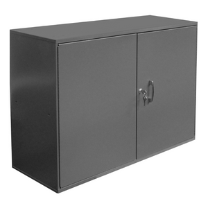 Durham 060A-95-WFS Abrasive Storage Cabinet, 1 Shelf, 6 Dividers, Pegboard, 5 Peg Hooks, 33-3/4 X 11-7/8 X 23-7/8