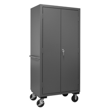 Load image into Gallery viewer, Durham 2501M-BLP-30-5295 Mobile Cabinet, 16 Gauge, 30 Blue Bins, 36 X 24 X 81