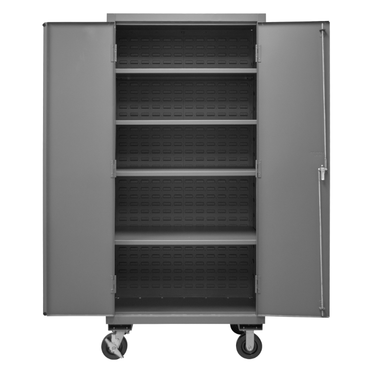 Durham 2501M-BLP-4S-95 Cabinet, 16 Gauge, 4 Shelves, 36 X 24 X 81