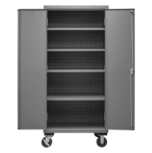 Durham 2501M-BLP-4S-95 Cabinet, 16 Gauge, 4 Shelves, 36 X 24 X 81