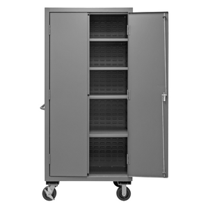 Durham 2501M-BLP-4S-95 Cabinet, 16 Gauge, 4 Shelves, 36 X 24 X 81