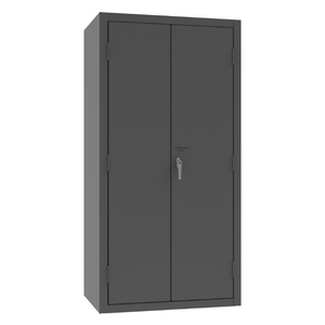 Durham 3501-DLP-60DR11-96-2S5295 Cabinet, 14 Gauge, 60 Drawers, 96 Blue Bins, 2 Shelves, 36 X 24 X 72