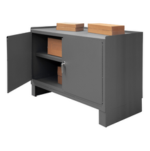 Load image into Gallery viewer, Durham 3403NVSLF-95 Stationary Workstation, 1 Shelf, 2 Doors, Leveling Feet, 48-1/8 X 24-1/4 X 36-3/16