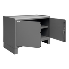 Load image into Gallery viewer, Durham 3403NVSLF-95 Stationary Workstation, 1 Shelf, 2 Doors, Leveling Feet, 48-1/8 X 24-1/4 X 36-3/16