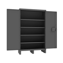 Load image into Gallery viewer, Durham 3704CX-BLP4S-95 Access Control Cabinet, 14 Gauge, 4 Shelves, 60 X 24 X 78