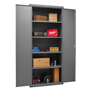 Durham 3603-95 Cabinet, 14 Gauge, 4 Shelves, 36 X 18 X 84