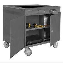 Load image into Gallery viewer, Durham 662-95 2 Sided Stock Cart, 12 Bin Openings, 12 Drawers, 34 X 24 X 34