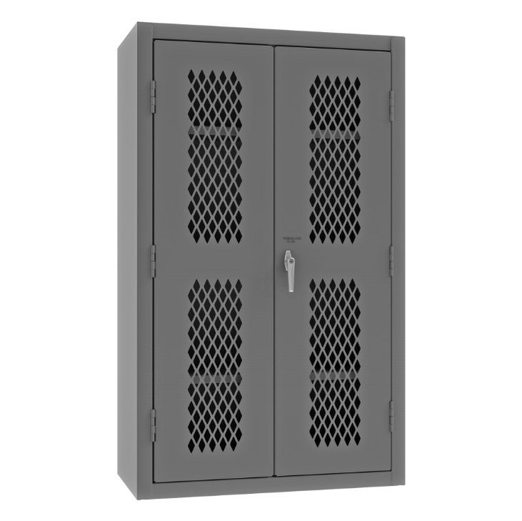 Durham EMDC-361860-95 Ventilated Shelves Cabinet, 14 Gauge, 3 Shelves, 36 X 18 X 60