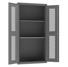 Load image into Gallery viewer, Durham EMDC-361872-2S-95 Ventilated Shelves Cabinet, 14 Gauge, 2 Shelves, 36 X 18 X 72