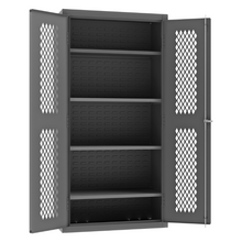 Load image into Gallery viewer, Durham EMDC-361872-95 Ventilated Shelves Cabinet, 14 Gauge, 4 Shelves, 36 X 18 X 72