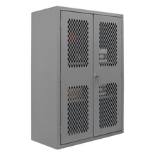 Load image into Gallery viewer, Durham EMDC-482472-PB-2S-95 Ventilated Pegboard Cabinet, 14 Gauge, 2 Shelves, 48 X 24 X 72