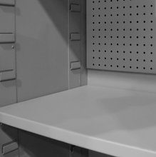 Load image into Gallery viewer, Durham EMDC-482472-PB-2S-95 Ventilated Pegboard Cabinet, 14 Gauge, 2 Shelves, 48 X 24 X 72