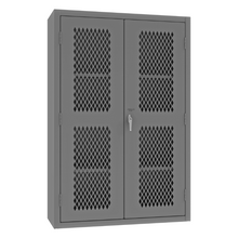 Load image into Gallery viewer, Durham EMDC-481872-95 Ventilated Shelves Cabinet, 14 Gauge, 3 Shelves, 48 X 18 X 72