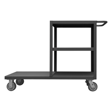 Load image into Gallery viewer, Durham EPT3S30605PU95 Platform Truck, 3 Sided, 1200 Lbs. Capacity, 30 X 30, 60 Bottom Shelf