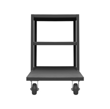 Load image into Gallery viewer, Durham EPT3S24485PU95 Platform Truck, 3 Sided, 1200 Lbs. Capacity, 24 X 24, 48 Bottom Shelf