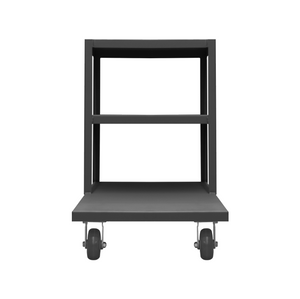 Durham EPT3S24485PU95 Platform Truck, 3 Sided, 1200 Lbs. Capacity, 24 X 24, 48 Bottom Shelf