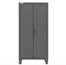 Load image into Gallery viewer, Durham HDC36-60-2S6D1795 Cabinet, 12 Gauge, 2 Shelves, 6 Door Shelves, 60 Red Bins, 36 X 24 X 78