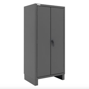 Durham HDC36-60-2S6D95 Cabinet, 12 Gauge, 2 Shelves, 6 Door Shelves, 60 Yellow Bins, 36 X 24 X 78