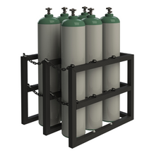 Load image into Gallery viewer, Durham GCRV-303630-08T Gas Cylinder Rack For 6 Vertical Cylinders