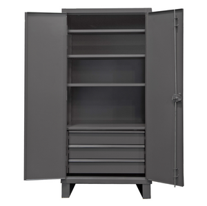 Durham HDCD243678-3B95 Cabinet, 12 Gauge, 4 Shelves, 3 Drawers, 36 X 24 X 78