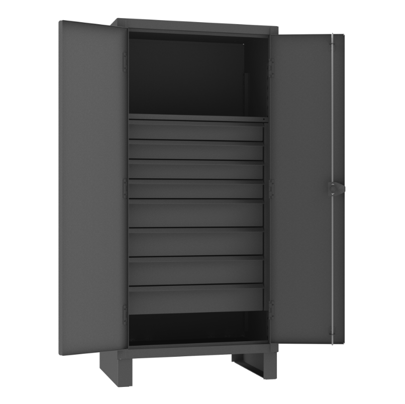 Durham HDCD243678-8M95 Cabinet, 12 Gauge, 1 Shelf, 8 Drawers, 36 X 24 X 78