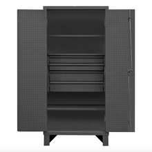 Load image into Gallery viewer, Durham HDCDB243678-4M95 Cabinet, 12 Gauge, 3 Shelves, 4 Drawers, 36 X 24 X 78