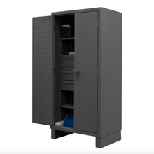 Load image into Gallery viewer, Durham HDCDB243678-4M95 Cabinet, 12 Gauge, 3 Shelves, 4 Drawers, 36 X 24 X 78