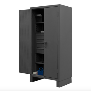 Durham HDCDB243678-4M95 Cabinet, 12 Gauge, 3 Shelves, 4 Drawers, 36 X 24 X 78