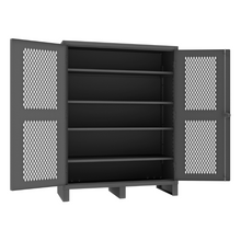 Load image into Gallery viewer, Durham HDCV246078-4S95 Ventilated Cabinet, 12 Gauge, 4 Shelves, 60 X 24 X 78