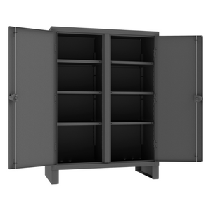 Durham HDDS246066-6S95 Double Shift Cabinet, 12 Gauge, 6 Adjustable Shelves, 60 X 24 X 66