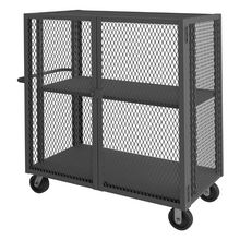 Load image into Gallery viewer, Durham HTL-2448-DD-1AS-95 Mesh Truck, 1 Adjustable Shelf, 24 X 48, 2000 Lbs. Capacity