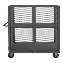 Load image into Gallery viewer, Durham HTL-2448-DD-1AS-95 Mesh Truck, 1 Adjustable Shelf, 24 X 48, 2000 Lbs. Capacity