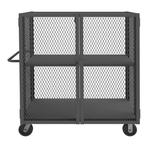 Durham HTL-2448-DD-1AS-95 Mesh Truck, 1 Adjustable Shelf, 24 X 48, 2000 Lbs. Capacity