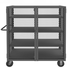 Load image into Gallery viewer, Durham HTL-2448-DD-3AS-95 Mesh Truck, 3 Adjustable Shelves, 24 X 48, 2000 Lbs. Capacity