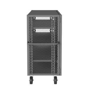 Durham HTL-2448-DD-3AS-95 Mesh Truck, 3 Adjustable Shelves, 24 X 48, 2000 Lbs. Capacity