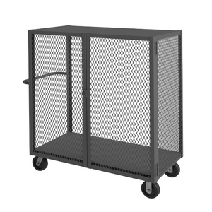 Durham HTL-2448-DD-95 Cage Truck, Low Deck, Pad Lockable, 24 X 48, 2000 Lbs. Capacity