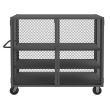 Load image into Gallery viewer, Durham HTL-2460-DD-2AS-95 Mesh Truck, 2 Adjustable Shelves, 24 X 60, 2000 Lbs. Capacity