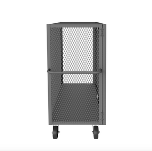 Durham HTL-3048-DD-1AS-95 Mesh Truck, 1 Adjustable Shelf, 30 X 48, 2000 Lbs. Capacity