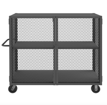 Load image into Gallery viewer, Durham HTL-3060-DD-1AS-95 Mesh Truck, 1 Adjustable Shelf, 30 X 60, 2000 Lbs. Capacity