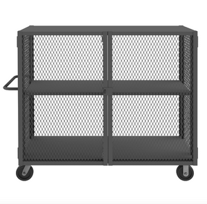 Durham HTL-3060-DD-1AS-95 Mesh Truck, 1 Adjustable Shelf, 30 X 60, 2000 Lbs. Capacity